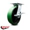 Service Caster 8 Inch Heavy Duty Green Poly on Cast Iron Caster with Roller Bearing and Brake SCC-35S820-PUR-GB-SLB - alternate 4
